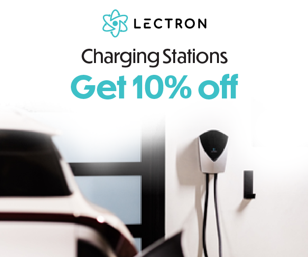 Lectron charging station promotion graphic